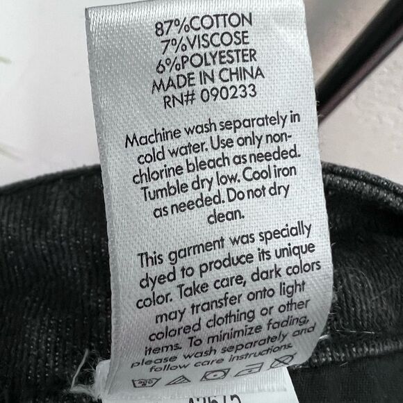 PacSun Mom jeans high waist Black Wash Denim Jeans Size 23L - Picture 14 of 16